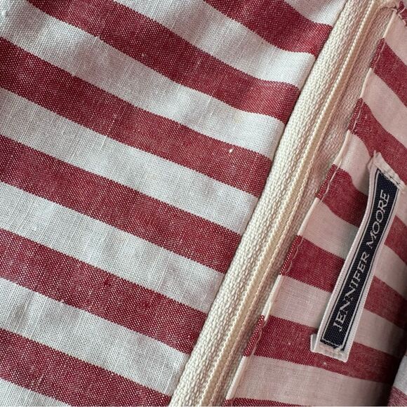 Jennifer Moore Red Raffia Straw Clutch Bag Purse - Picture 4 of 5